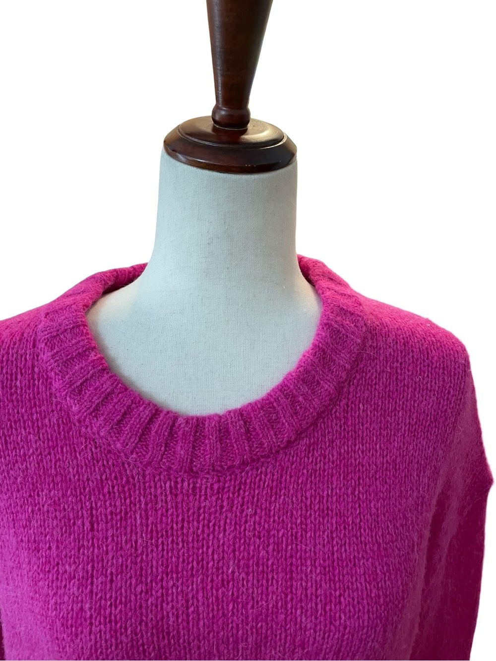 A.L.C. Lynia Fisherman Sweater Electric Pink - Picture 3 of 16